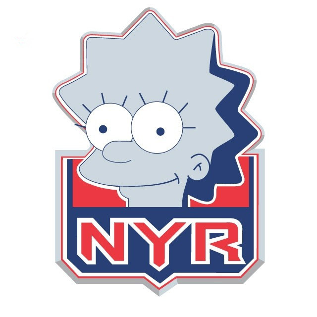 New York Rangers Simpsons fabric transfer